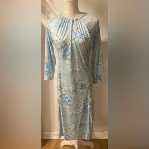 Vintage 70s Dress Floral By-British Lady